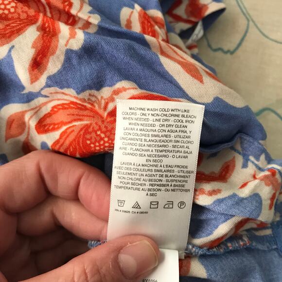 Jessica Simpson Crop Top Womens XS Floral Wrap Ruffle Resort Rodeo Coastal Boho - Picture 7 of 7